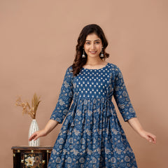 Neelkamal Grace Printed Cotton Maternity Dress