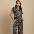 Black & Beige Abstract Co-ord Set