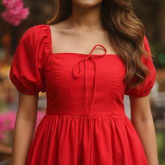 Red Rose Statement Dress