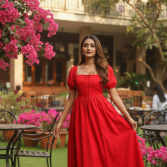 Red Rose Statement Dress