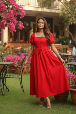 Red Rose Statement Dress