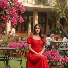 Red Rose Statement Dress