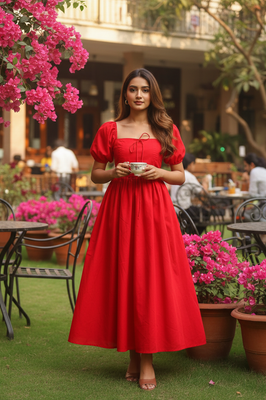 Red Rose Statement Dress