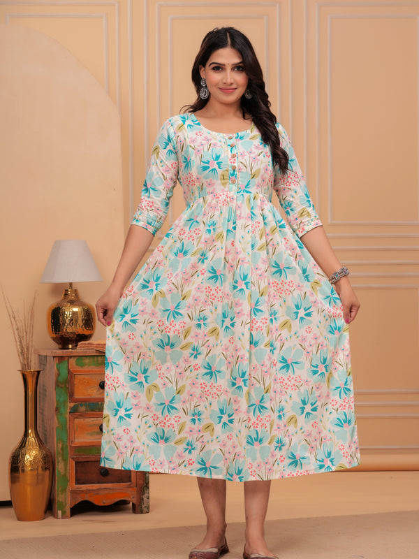 Modern White Charm Maternity Gown