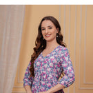 Indolady Cotton Printed Top