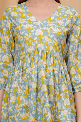 Indolady Cotton Printed Top