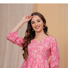 Indolady Pink Printed Top