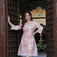 Floral Breeze Cotton Flex Co-Ord Set – Comfort Meets Chic