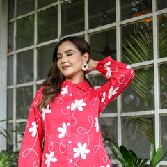 Rose Meadow Mul Cotton Co-ord Set