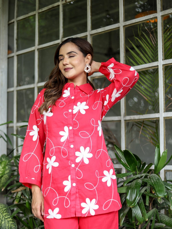 Rose Meadow Mul Cotton Co-ord Set