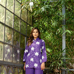 Lilac Bloom Mul Cotton Co-ord Set