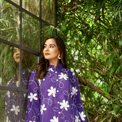 Lilac Bloom Mul Cotton Co-ord Set