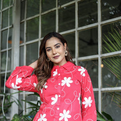 Rose Meadow Mul Cotton Co-ord Set