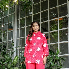 Rose Meadow Mul Cotton Co-ord Set