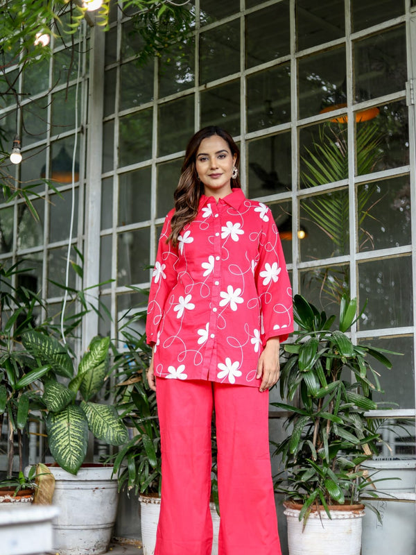 Rose Meadow Mul Cotton Co-ord Set