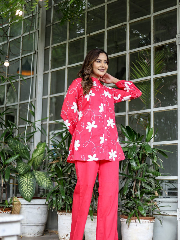 Rose Meadow Mul Cotton Co-ord Set