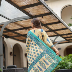 Graceful Glamour: Pure Cotton Anarkali Suit Set