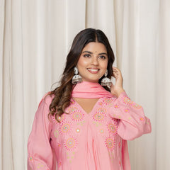 Indolady Petal Whisper Festive Suit Set