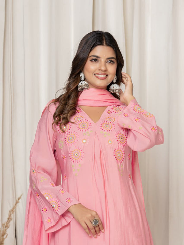 Indolady Petal Whisper Festive Suit Set