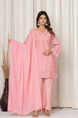 Indolady Petal Whisper Festive Suit Set