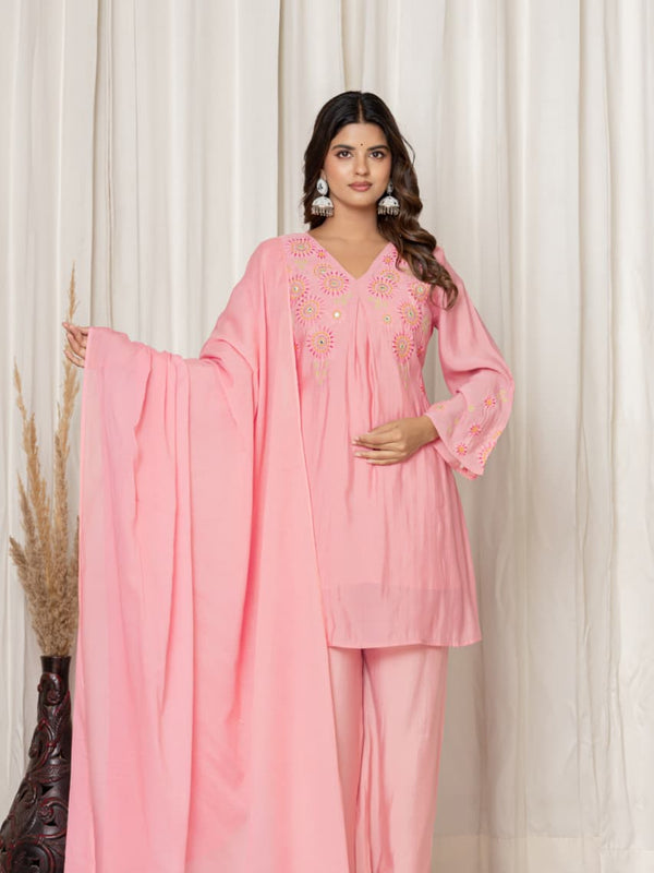 Indolady Petal Whisper Festive Suit Set