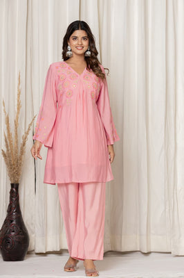 Indolady Petal Whisper Festive Suit Set