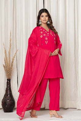 Indolady Blush Royale Mul Chanderi Party Wear Suit