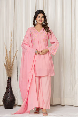 Indolady Petal Whisper Festive Suit Set