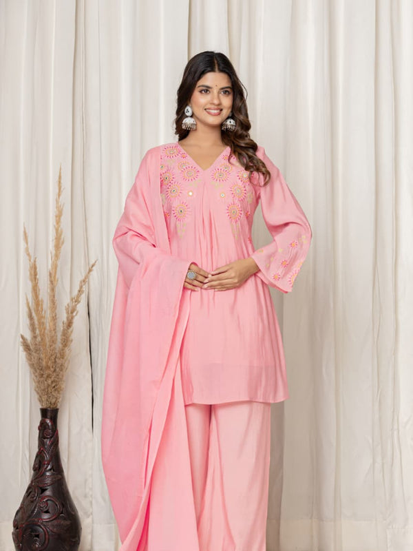 Indolady Petal Whisper Festive Suit Set