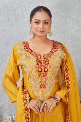 Indolady “Golden Marigold” Festive Suit Set