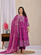 Indolady Majestic Plum Anarkali Suit Set