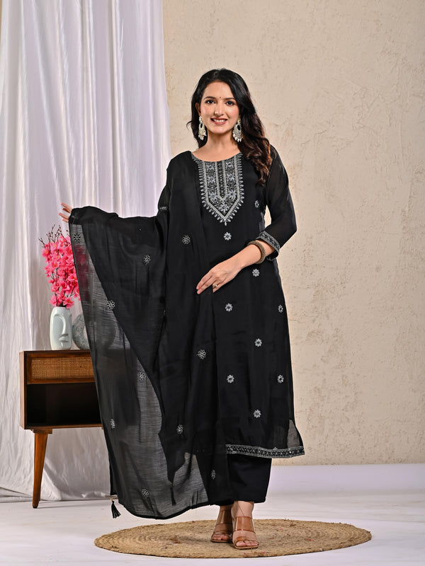 Indolady Midnight Majesty Festive Suit Set