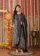 IndoLady Classic Black Handcrafted Cotton Suit Set with Printed Dupatta