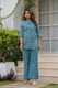 Mystic Aqua Cotton Flex Embroidered Twin Set