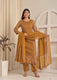 Mustard Heritage Handwork Cotton Suit Set By IndoLady