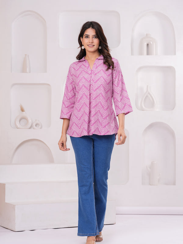 Premium Flex Cotton Printed Tops | Trendy & Comfortable