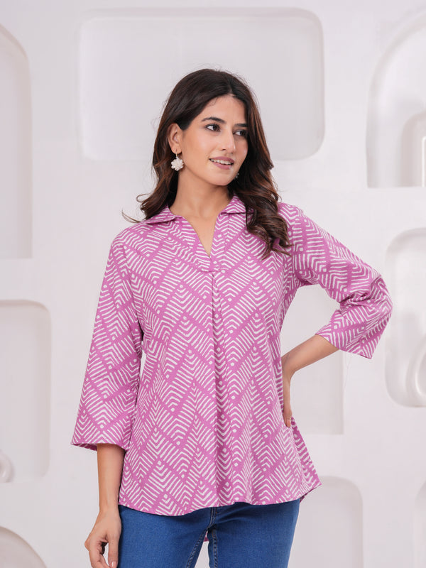 Premium Flex Cotton Printed Tops | Trendy & Comfortable