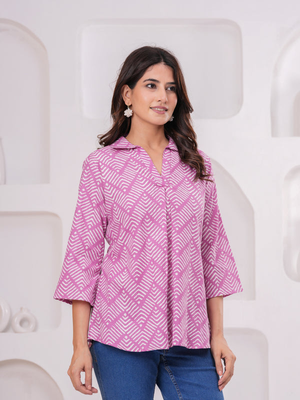 Premium Flex Cotton Printed Tops | Trendy & Comfortable