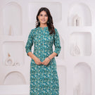 Green Meadow Katha Printed Everyday Comfort Kurta