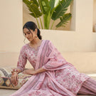 Rose Garden Floral Pure Cotton Suit Set with Dupatta – Soft Feminine Ethnic Wear
