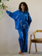 Indolady Azure Bird Print Cotton Co-Ord Set