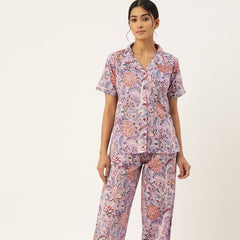Indolady Petal Escape Cotton Night Suit