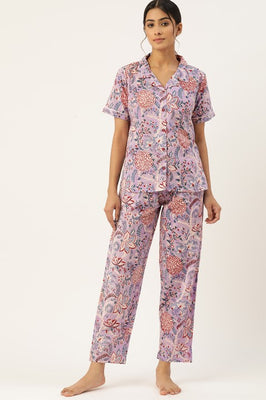 Indolady Petal Escape Cotton Night Suit