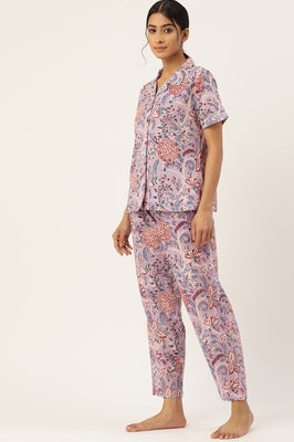 Indolady Petal Escape Cotton Night Suit