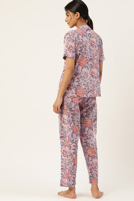 Indolady Petal Escape Cotton Night Suit