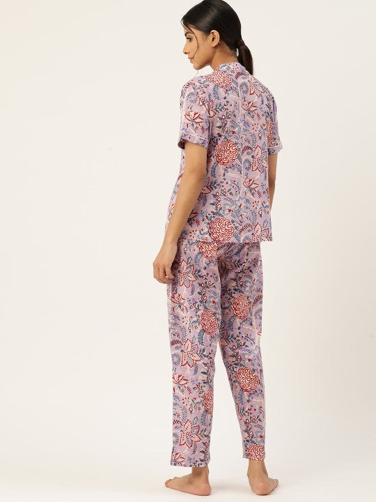 Indolady Petal Escape Cotton Night Suit
