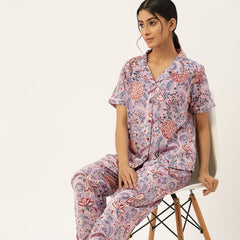 Indolady Petal Escape Cotton Night Suit