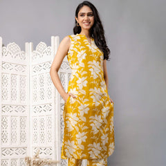 Yellow Aura Floral Co-ord set