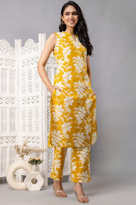 Yellow Aura Floral Co-ord set