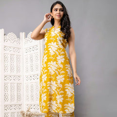 Yellow Aura Floral Co-ord set